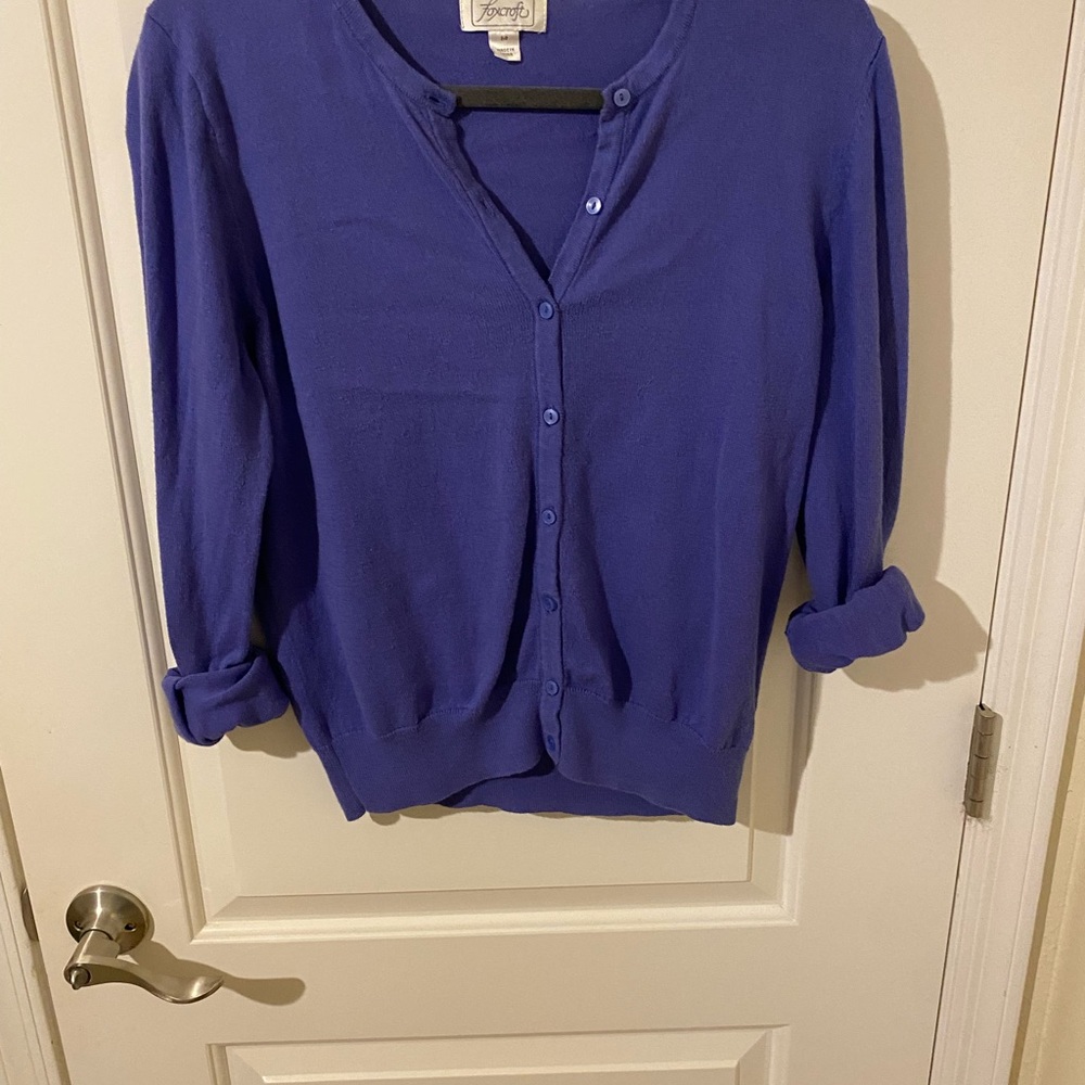 J. Crew Women's Vibrant Blue Cardigan